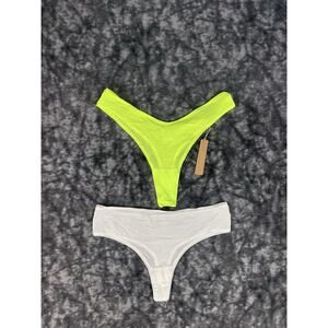 NEW SKIMS Fits Everybody Dipped Front Thong Size 4X PN-DTH-2027 2 Pair